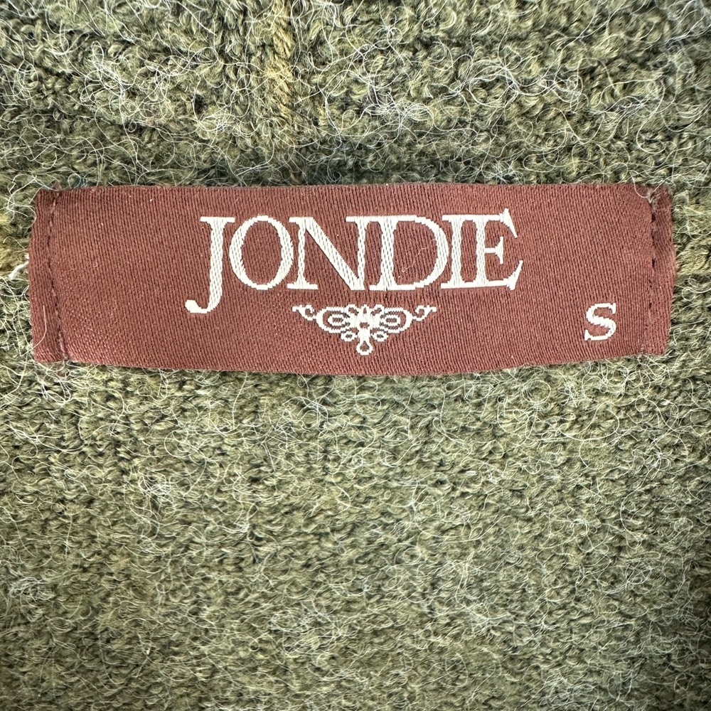 JONDIE green cardigan sweater with buttons and long sleeves. Super cozy. Small - Picture 5 of 6
